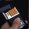 Rechargeable Electric Cigarette Case with Built-in Flameless Lighter – Windproof & USB Charging