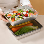 Stainless Steel Fridge Storage Container (Pack of 2) - 2000ml