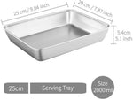 Stainless Steel Fridge Storage Container (Pack of 2) - 2000ml