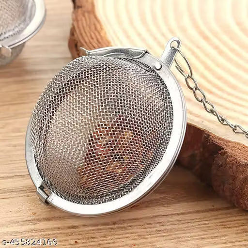 Stainless Steel Mesh Tea Ball with Chain Tea Infuser Strainers Interval Diffuser Infuser Filters for Loose Leaf Tea, Herbal, Spices, Seasonings, Drain, Rinse, Coffee, Rice