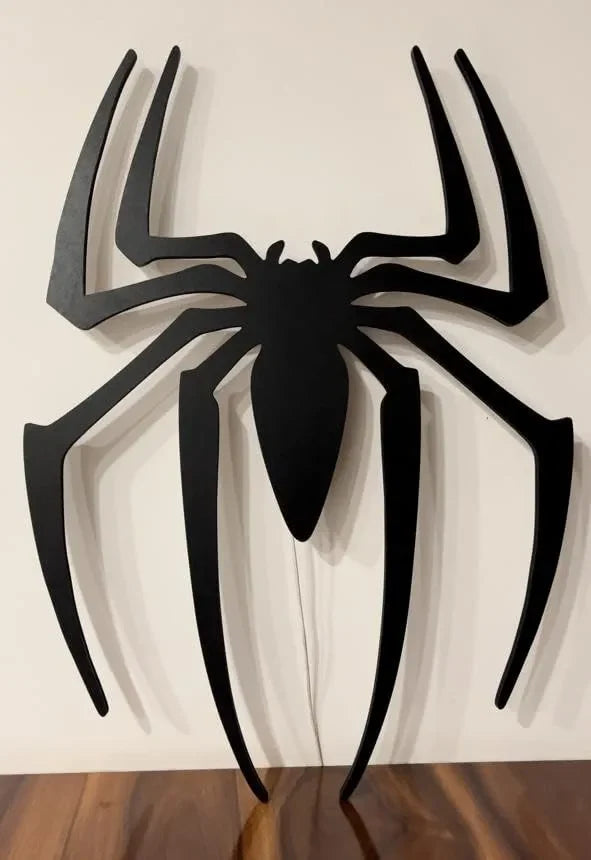 Black Spider Logo LED Light Up Wall Decoration