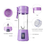 Portable USB Rechargeable Blender Rechargeable Portable Electric USB Juicer Blender Bottle - 400ml