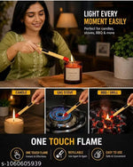 Matchstick Shaped Rechargeable Long Handle Gas Lighter for Kitchen
