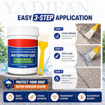 Transparent Waterproof Crack Seal Glue (300g) with Free Application Brush