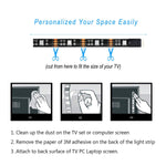 USB RGB LED Strip Lights for TV Backlight & PC Monitor (Multi-Color with Controller)