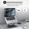 360° Rotating Ergonomic Aluminum Laptop Stand (Adjustable Height & Angle Riser)
