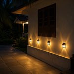 Solar Motion Sensor Wall Light – Dual-Sided Warm LED (Pack of 2)