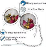Stainless Steel Mesh Tea Ball with Chain Tea Infuser Strainers Interval Diffuser Infuser Filters for Loose Leaf Tea, Herbal, Spices, Seasonings, Drain, Rinse, Coffee, Rice