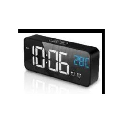 Modern Minimalist LED Digital Alarm Clock (Midnight Black Edition)