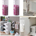 Wall Mounted Plastic Bag Dispenser & Trash Bag Storage Organizer