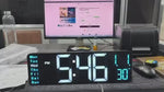 Digital Wall Clock with Remote Control & Night Light