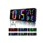 17.3" Jumbo Curved LED Digital Wall Clock with App & Remote (RGB Multi Edition)