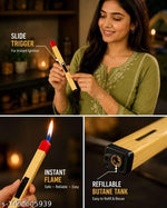 Matchstick Shaped Rechargeable Long Handle Gas Lighter for Kitchen